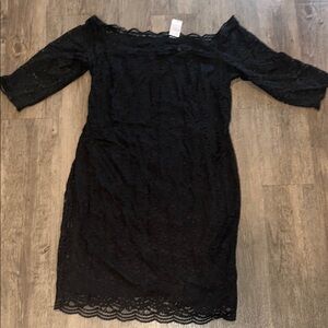 NWT Lane Bryant Black Lace Dress